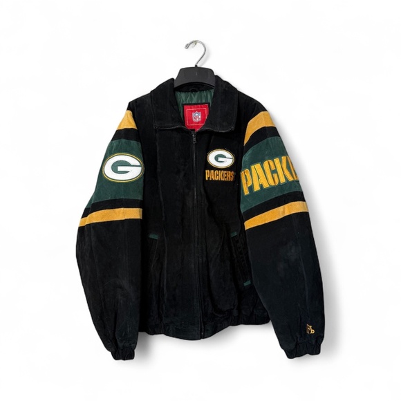 NFL Other - Green Bay Packers Vintage NFL Suede Bomber Jacket Size M